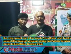 Pemudik Asal Sumbar, Ucapkan Terima Kasih Kepada Pos Pelayanan Terpadu Polres Madina