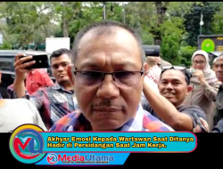 Ditanya Hadir di Persidangan Saat Jam Kerja, Akhyar Marah Kepada Wartawan