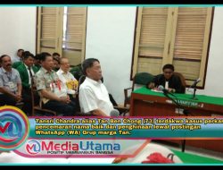 Kasus UU ITE, Hakim Tegur PH Terdakwa Tansri Chandra Agar Fokus ke Materi Perkara