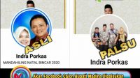 Akun Facebook H Indra Porkas Lubis, MA Balon Bupati Mandailing Natal Dipalsukan