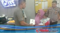 Kapolsek Percut Sei Tuan Beri Bantuan Kepada Anak Pengidap Penyakit Jantung Bocor