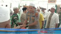 Kapolsek Percut Sei Tuan Beri Bantuan 100 Sak Semen untuk Mesjid Jami’