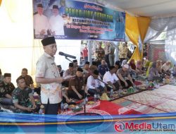 Bupati Asahan Hadiri Peletakan Batu Pertama dan Pengajian Akbar di Mesjid Subulussalam