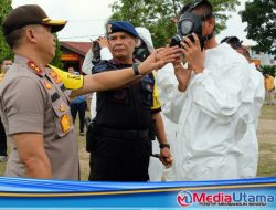 Polda Riau Gelar Apel Operasi Kontijensi Aman Nusa II Penanganan Covid-19 Muara Takus 2020