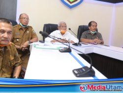 Laporkan Kondisi Asahan, Bupati Lakukan Video Conference Kepada Gubsu