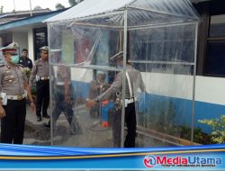 Polres Sergai Pasang Ruang Sterilisasi Anti Virus Pencegahan Corona