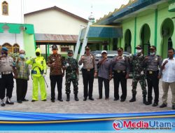 Cegah Covid-19, Kecamatan  Air Joman dan Unsur Forkopimca Lakukan Penyemprotan Desinfektan