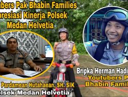 Youtubers Pak Bhabin Polisi Purworejo Apresiasi Kinerja Polsek Medan Helvetia