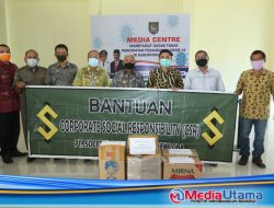 Gugus Tugas Covid-19 Kabupaten Asahan Terima Bantuan APD dari PT Socfindo Perkebunan Aek Loba