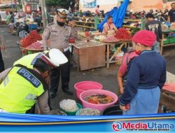Polsek Medan Area Tertibkan PKL di Pasar Sukaramai