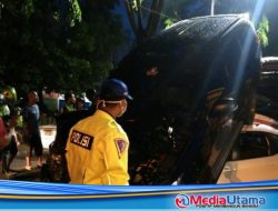 Kecelakaan Beruntun di Jalan Ring Road Medan, Pajero Sport Timpa Honda Jazz