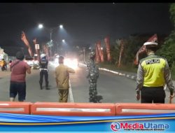 Cegah Konvoi, Polsek Patumbak Lakukan Penyekatan di Perbatasan Medan-Deli Serdang