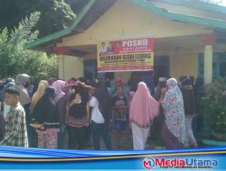 Tak Dapat Dana BST, Omak-omak Serbu Kantor Kelurahan Kedai Ledang Asahan