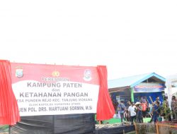 Polsek Tanjung Morawa Miliki Desa Binaan Diresmikan Kapoldasu Sebagai Kampung Paten