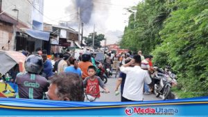 Pasar Meranti Terbakar, Pedagang dan Warga Sekitar Panik Berhamburan