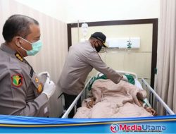 Kapolda Sumut Jenguk Personil Satreskrim Polres Pelabuhan Belawan