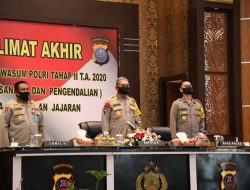 Kapolda Sumut Tutup Taklimat Akhir Wasrik Rutin Itwasum Polri Tahap II T.A 2020