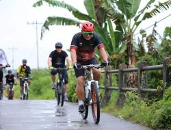 Gowes Pagi di Toba, Kapolda Sumut: Ini Untuk Kesehatan Bukan Untuk Juara
