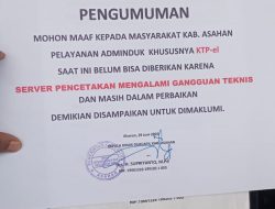 Mesin Pencetak KTP-el Rusak, Kadis Dukcapil Asahan Minta Maaf