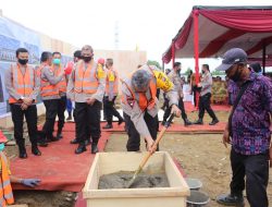 Kapolda Sumut Letakkan Batu Pertama Pembangunan Rumah Susun dan Fasumdit Samapta Polda Sumut