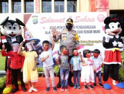 Hari Anak Nasional, Kapolda Sumut Disambut Oleh Anak-Anak Perwakilan Kota Medan