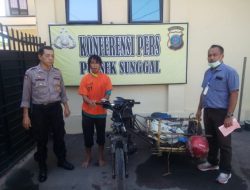 Polsek Sunggal Ringkus Maling Becak Hantu di Jalan Eka Prasetya   