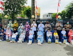 Polsek Sunggal Sembelih Hewan Qurban 2 Sapi dan 2 Domba