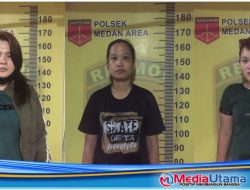 Lagi Nyabu, Tiga Wanita Cantik Diamankan Polsek Medan Area