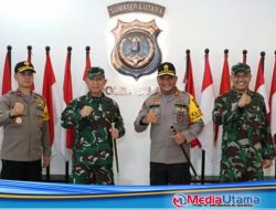 Jalani Silaturahmi, Kapolda Sumut Sambut Hangat Kedatangan Pangdam I/BB