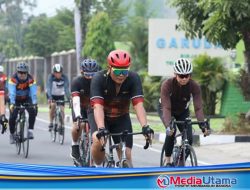 Gowes Sepeda, Kapoldasu Jaga Imunitas Tubuh dan Pantau Situasi Kamtibmas