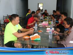 Kapolresta Deli Serdang Bersama Kasat Reskrim dan Kasat Lantas Himbau Keramaian Hindari Covid-19