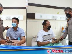 Kapoldasu Jenguk dan Berikan Tali Asih Kepada 2 Polisi Korban Penganiayaan