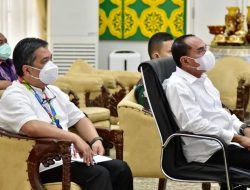Edy Rahmayadi Sampaikan Perkembangan Covid-19 di Sumut ke Menko Marves Luhut