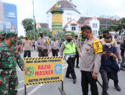Razia Operasi Yustisi, Kapolda Sumut Turun Langsung Tegur Warga yang Tak Pakai Masker