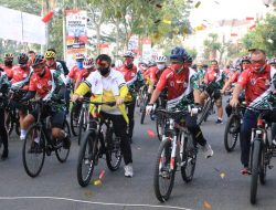Pjs Wali Kota Medan Ajak Peserta Gowes Haornas Jaga Imunitas Tubuh 