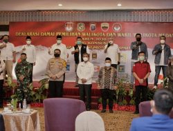 Sekda Hadiri Deklarasi Damai Pilkada Medan 2020