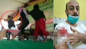 Syekh Ali Jaber Ditusuk Saat Berdakwah di Bandar Lampung