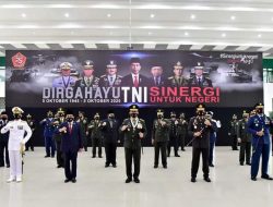Kapolda Sumut Hadiri Upacara Peringatan HUT TNI ke-75 Secara Virtual