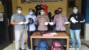Kapolsek Medan Helvetia Bersama Jajarannya Ungkap 1 Kg Sabu di Jalan Ngumban Surbakti