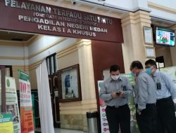 Antisipasi Covid-19, Ketua PN Medan Imbau Pengunjung Patuhi Prokes