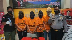 Polsek Medan Kota Gagalkan Pesta Sabu, 4 Pemuda Diringkus