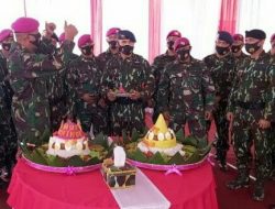 Yonmarhanlan I Berikan Kejutan Hari Ulang Tahun Korps Brimob ke-75