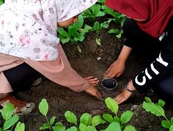 Mahasiswa KKN 299 Unimal Membuat Biopori Kompos Sebagai Alternatif Limbah Rumah Tangga Desa Air Joman