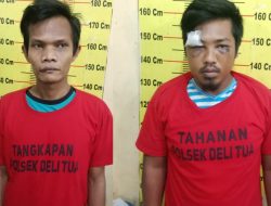Dua Pelaku Pencurian dengan Kekerasan Diringkus Tekab Polsek Delitua