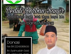 Mari Salurkan Bantuan Untuk Keluarga Besar IKAPDA Korban Banjir di Deli Serdang
