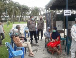 Kapolsek Medan Helvetia Cek TPS di Kecamatannya