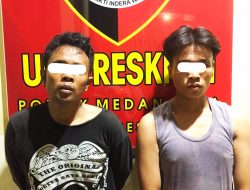 Dua Pelaku Jambret HP Diringkus Polsek Medan Area 