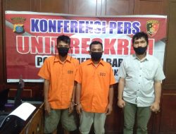 Dua Pelaku Narkotika Jenis Sabu Diamankan Tekab Polsek Medan Baru