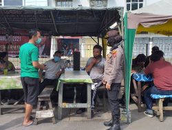 Polsek Patumbak Bersama Tim Gabungan Gelar Operasi Prokes Cegah Covid-19