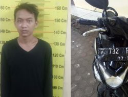 Curi Motor Warga Medan Tuntungan, Pemuda Ini Diringkus Polsek Delitua 